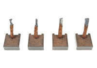 Carbon brush, starter motor