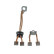 Carbon brush, starter motor