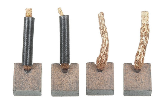 Carbon brush, starter motor
