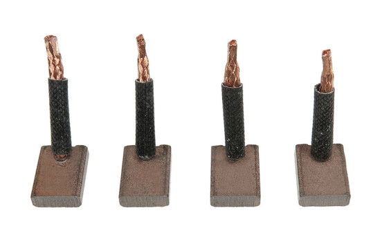 Carbon brush, starter motor