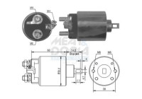 Contactor, starter motor