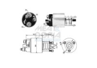 Contactor, starter motor