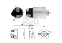 Contactor, starter motor