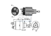 Contactor, starter motor