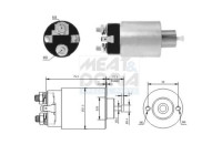 Contactor, starter motor