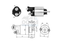 Contactor, starter motor