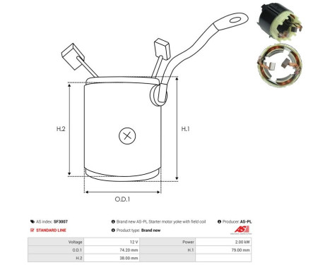 Exciter winding, starter, Image 3