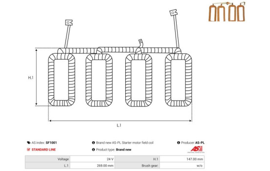 Exciter winding, starter, Image 2