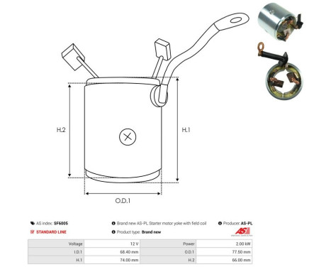 Exciter winding, starter, Image 3