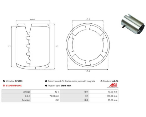 Exciter winding, starter, Image 2