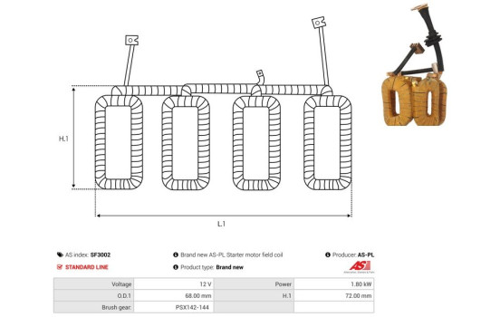 Exciter winding, starter, Image 2