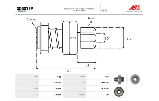 Free wheel drive, starter, Image 4