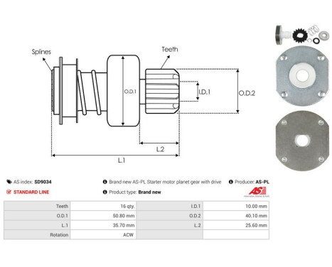 Free wheel drive, starter, Image 5