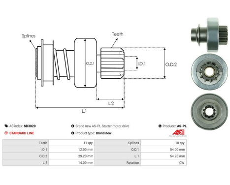 Free wheel drive, starter, Image 4