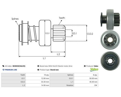 Free wheel drive, starter, Image 4
