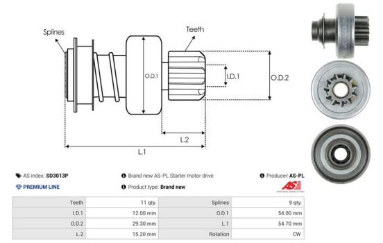 Free wheel drive, starter, Image 4