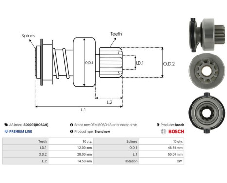 Free wheel drive, starter, Image 4