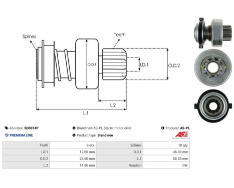 Free wheel drive, starter, Image 4