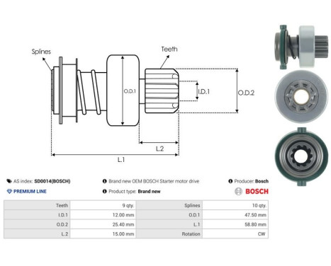 Free wheel drive, starter, Image 4