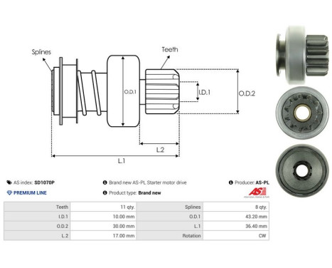 Free wheel drive, starter, Image 4