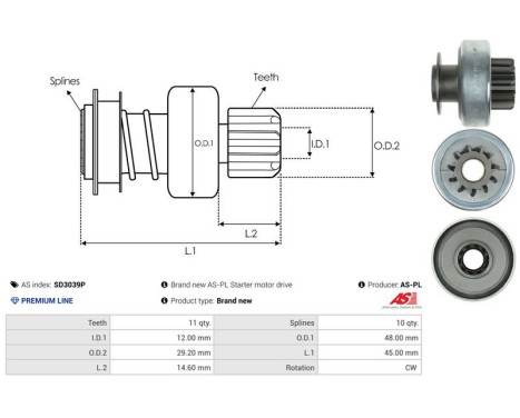 Free wheel drive, starter, Image 4