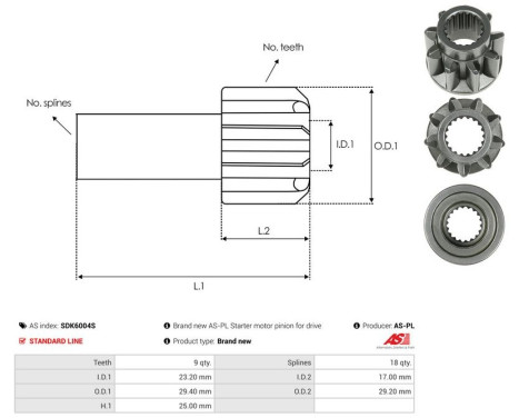 Free wheel drive, starter, Image 4