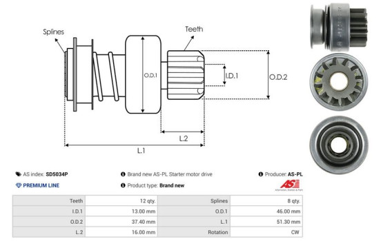 Free wheel drive, starter, Image 4