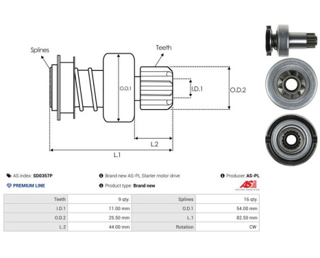 Free wheel drive, starter, Image 4