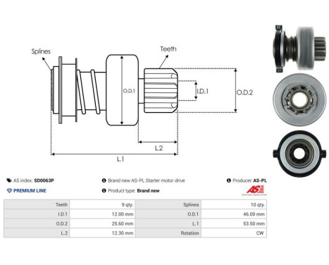 Free wheel drive, starter, Image 4