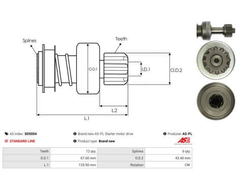 Free wheel drive, starter, Image 4