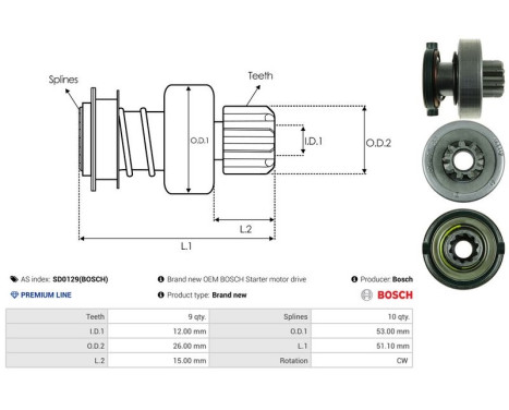 Free wheel drive, starter, Image 4