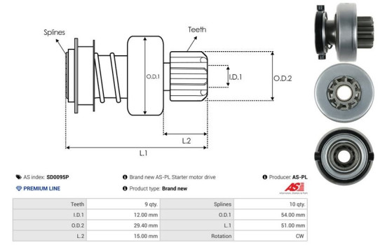 Free wheel drive, starter, Image 4