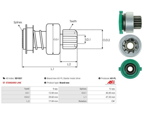 Free wheel drive, starter, Image 4
