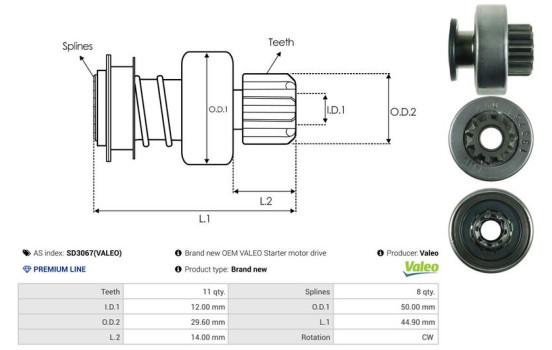 Free wheel drive, starter, Image 4
