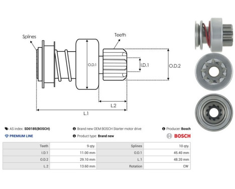 Free wheel drive, starter, Image 4
