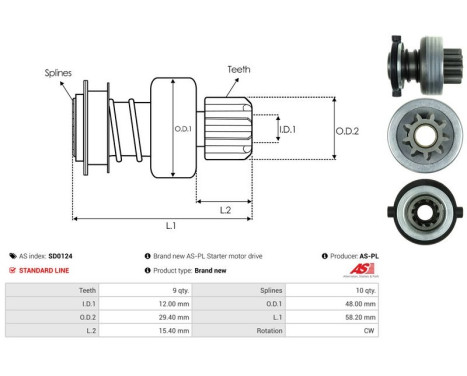 Free wheel drive, starter, Image 4