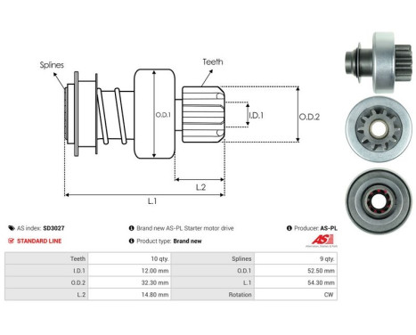 Free wheel drive, starter, Image 4