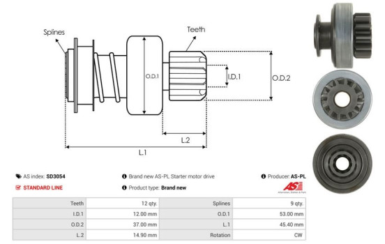 Free wheel drive, starter, Image 4
