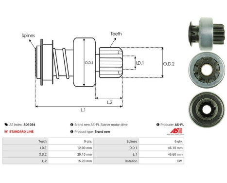 Free wheel drive, starter, Image 4