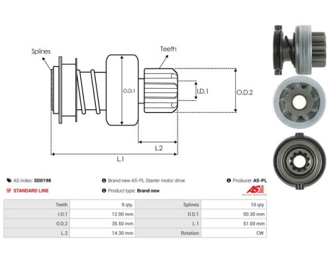 Free wheel drive, starter, Image 4