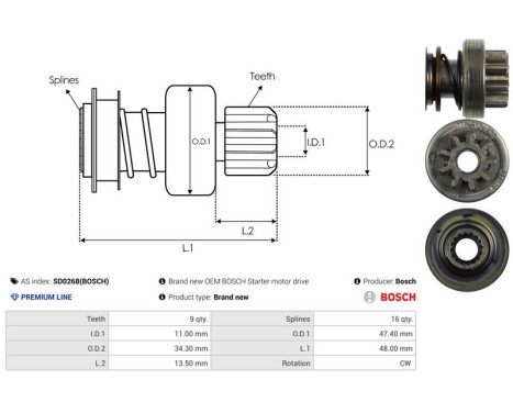 Free wheel drive, starter, Image 4