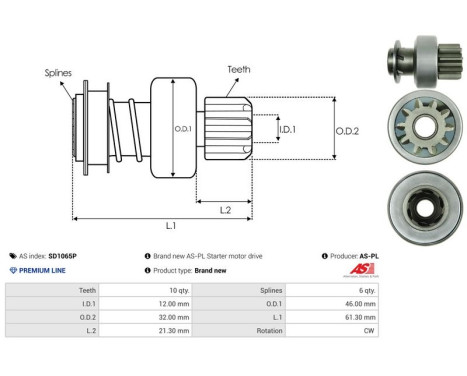 Free wheel drive, starter, Image 4