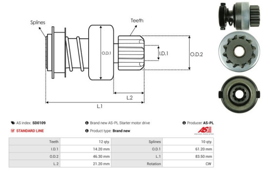 Free wheel drive, starter, Image 4