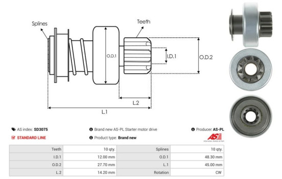 Free wheel drive, starter, Image 4