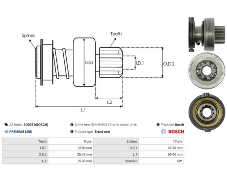 Free wheel drive, starter, Image 4