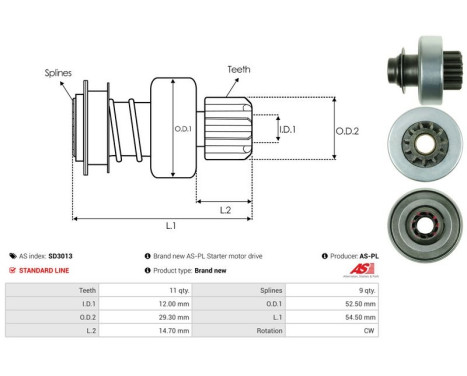 Free wheel drive, starter, Image 4