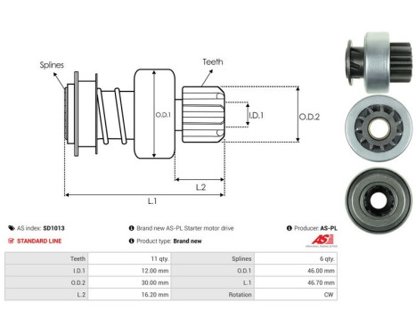 Free wheel drive, starter, Image 4