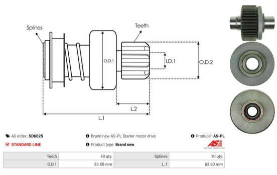 Free wheel drive, starter, Image 4