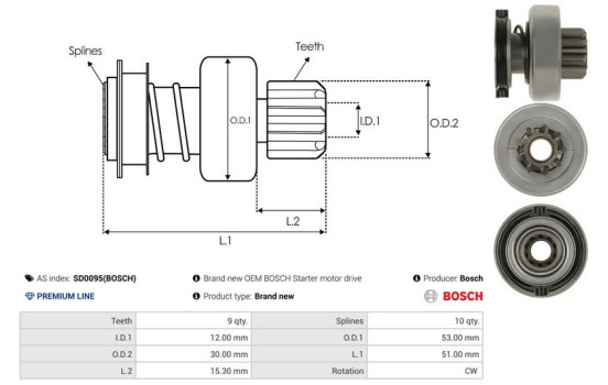 Free wheel drive, starter, Image 4