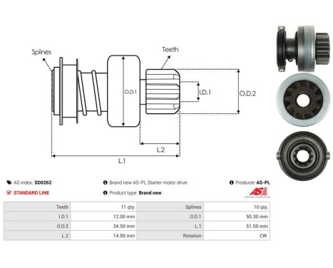 Free wheel drive, starter, Image 4